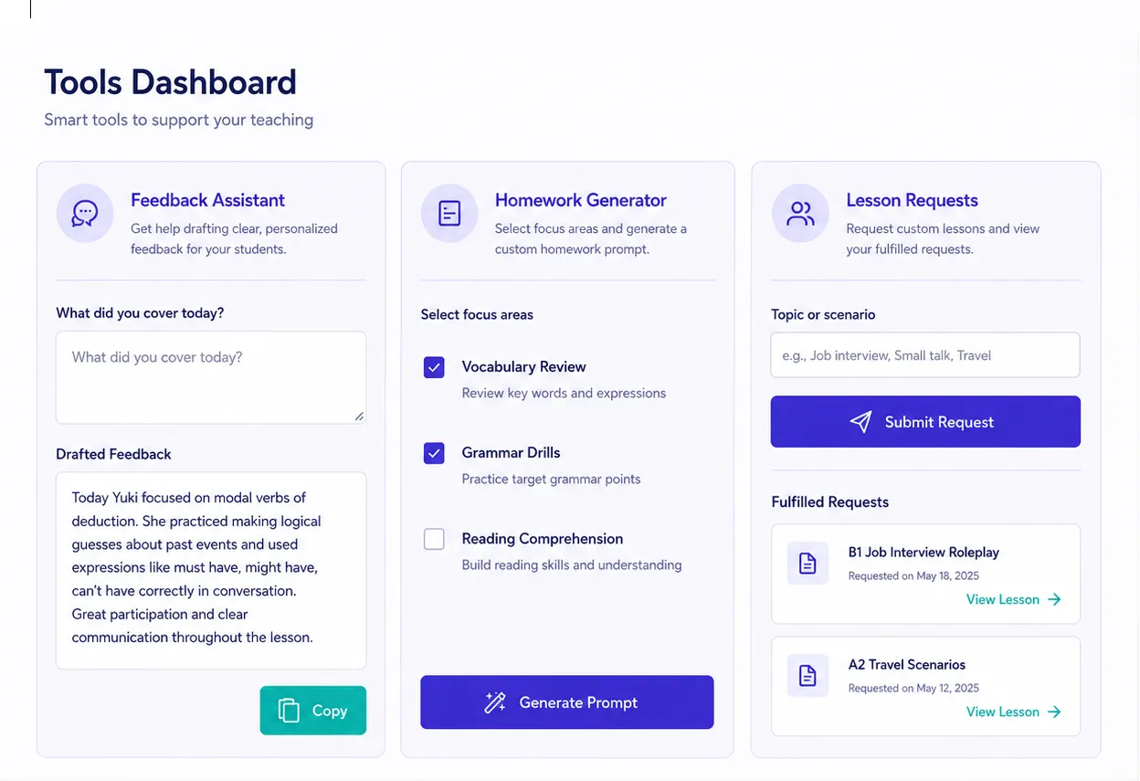 The Feedback Assistant and Homework Generator